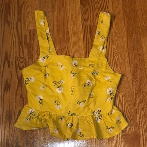 A floral tank top